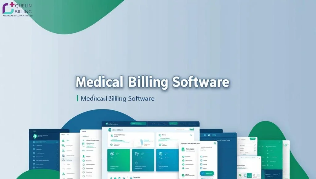 Medical billing software interface showcasing various platforms and features for healthcare practices.